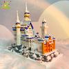 3000pcs Swan Stone Castle Architecture Model Micro Construction Blocks City Street View Mini Diamond Bricks Children Playthings