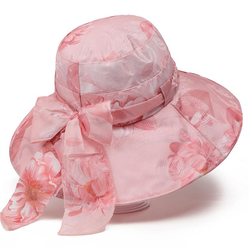 Sun hat spring and summer sun protection breathable thin cool hat old women's basin hat bucket hat sun hat