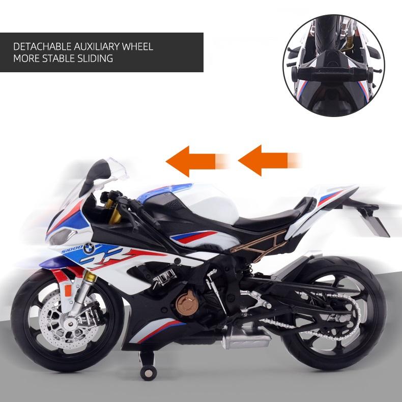 MotoGP BMW S1000RR Simulazione Moto da Corsa Squisito Diecast & Veicolo Giocattolo RMZ city 1:Modello da collezione in lega 12