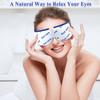 Heated Eye Mask & Microwavable Eye Compress Gentle Steam Heat for Eye Comfort Soothing Relief for Dry Eyes Massage Pillow