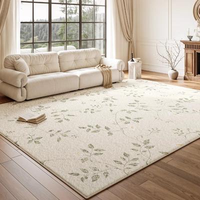 Cream Style Carpets for Living Room Light Luxury Bedroom Decor Rug Fluffy Soft Cloakroom Plush Mat Home Washable Non-slip Carpet