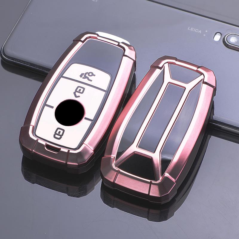 Mercedes Key Fob Cover for E-Class, C-Class, GLB, A200, and S350 Models