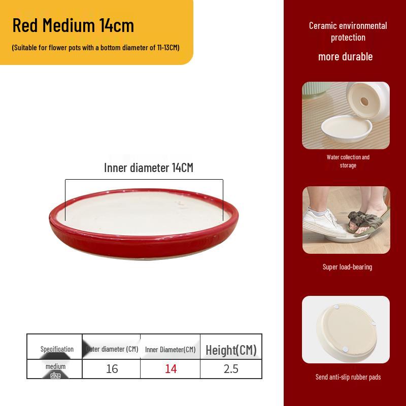 Große Keramik-Auffangschale für Sukkulenten und Bonsai