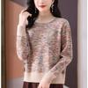 Cashmere Sweater Women Half Turtleneck Pullover Thickened Knitted Sweater and Loose Solid-colored Base Layer