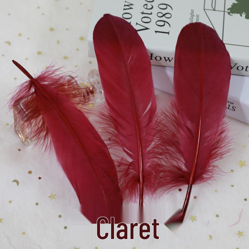 Barevná barvená velká husí pera pro DIY řemesla, ručně vyráběné dekorace a projekty pro mateřské školy