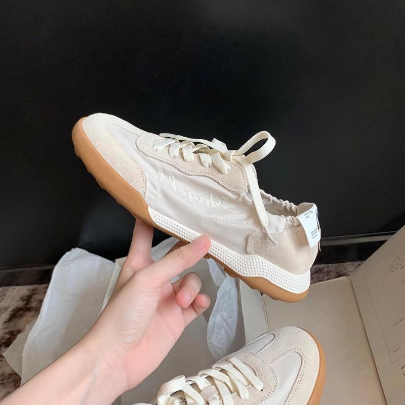 Ballet Training Shoes for Women Summer Breathable Sports Insole Height-increasing Shoes White Sneakers Flat Shoes