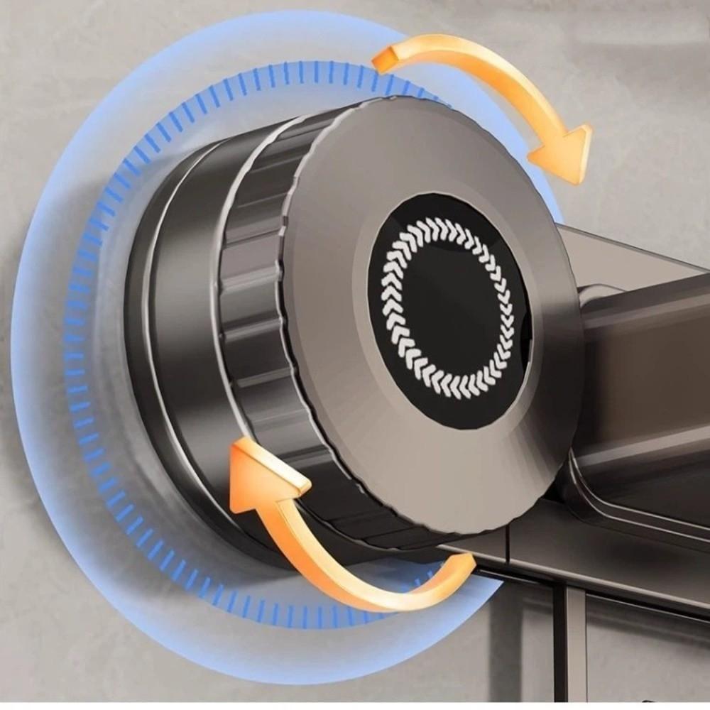 Vacuum Suction Wall Mounted Mop Rack Space Aluminum Mop Clip Rack Broom Holder  Household Storage