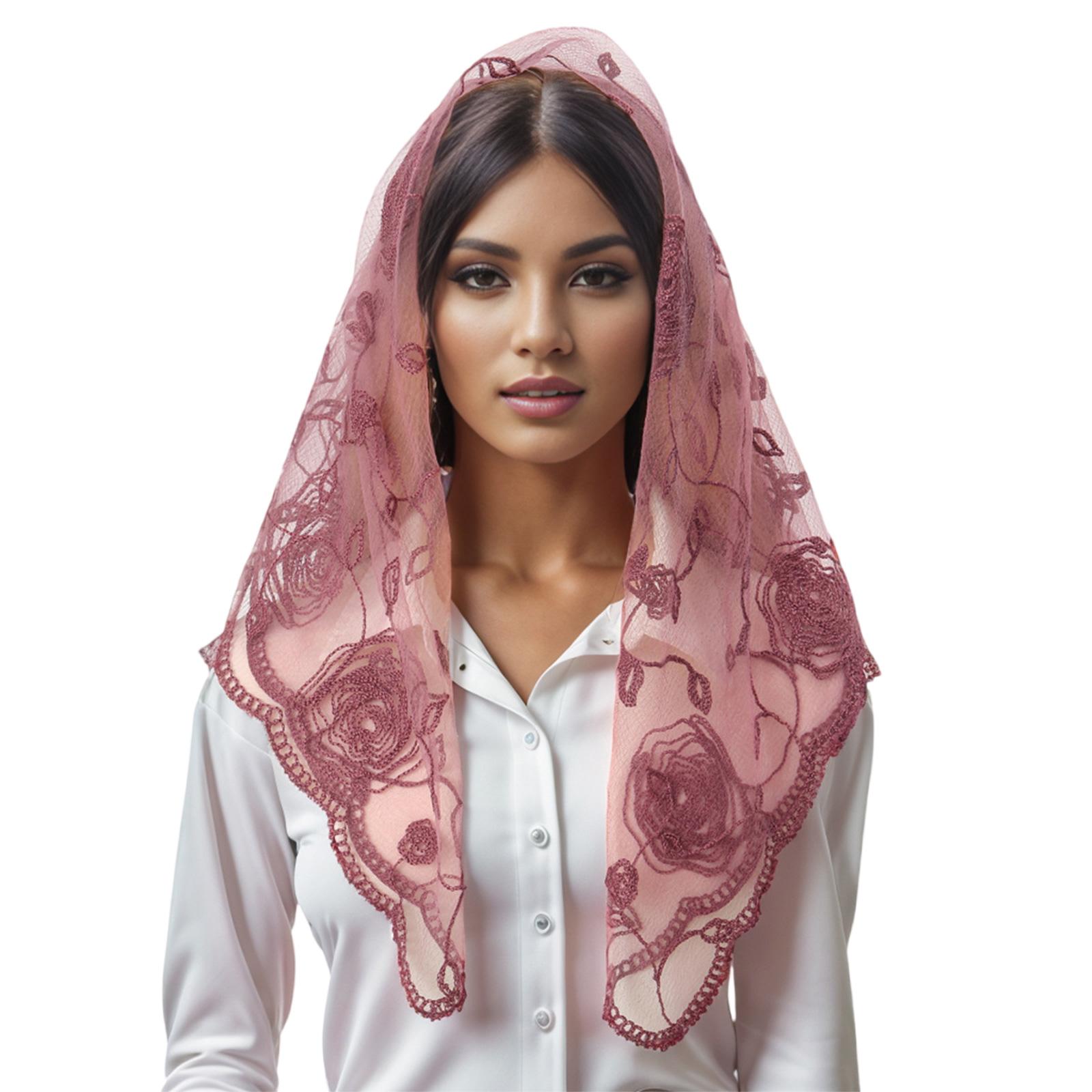 

Мантилья Вуаль Латинская Месса Головной Платок Кружево Цветок Вуаль Шаль Испанская Головная Повязка для Католической Часовни Свадьба Свадебная Вуаль 8