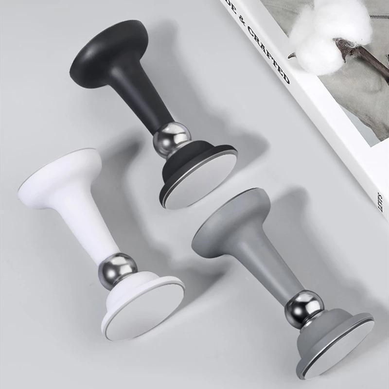 1PC Non Perforated Silicone Anti-collision Ground Suction Household Door Stopper Bathroom Door Stopper