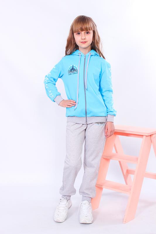 Girls’ Sports Suit – Zip-Up Jacket & Comfy Pants, Demi-season, 6018-023-33-5 HC