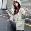 Fashionable and Casual Short Trench Coat for Women, Korean Style Spring Loose Clothes
