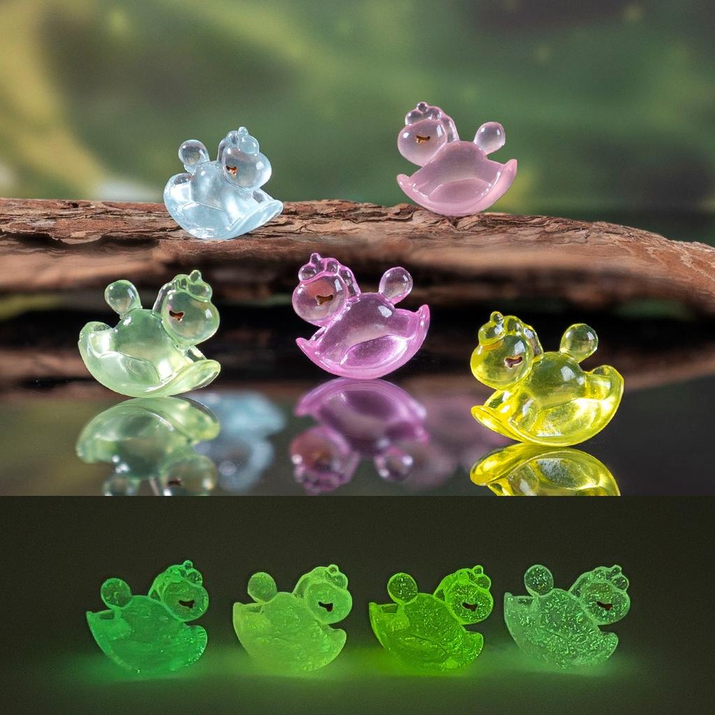 50Pcs Luminous Horse Figures Glowing At Night Action Figure Mini Micro Landscape Miniatures Diy Garden Decoration Gifts