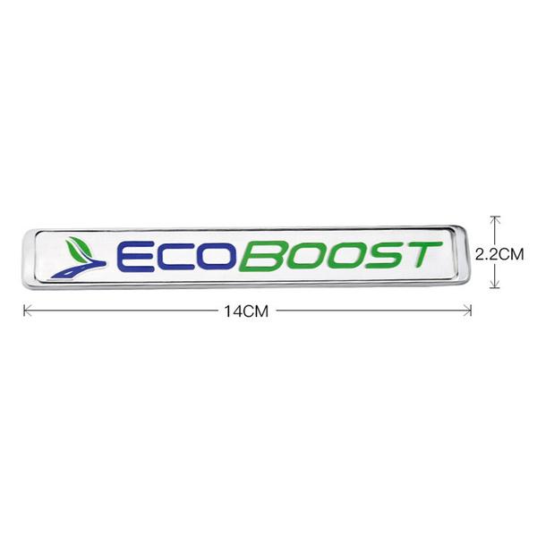 For Mustang Focus 2 3 MK Mondeo Kuga Edge Escape Ranger Ecoboost Logo Metal Chrome Label Fender Trunk Emblem Badge Sticker ORV Car-Styling