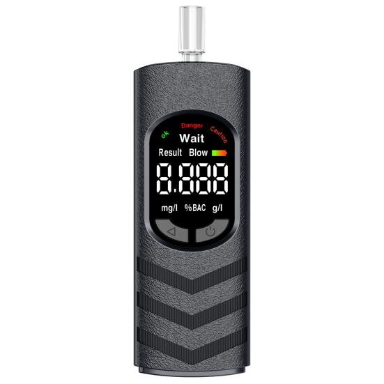Portable Breathalyzer Digital Alcohol Tester with LCD Display & 5 Mouthpieces