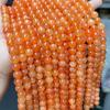Jinde Jewelry Orange Chalcedony & Imitation Red Aventurine Round Beads for DIY Bracelets