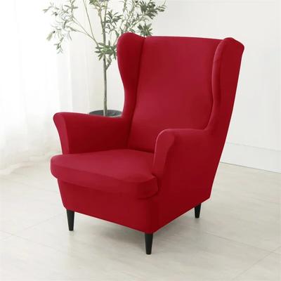 Spandex Ohrensesselbezug für Wohnzimmer, schlaffer Sessel, Schonbezug, Stretch-Sessel, Sofabezug mit Kissenbezug, Heimdekoration