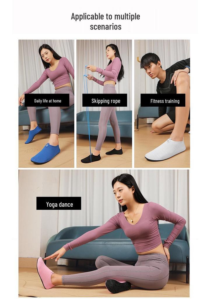 Breathable Non-Slip Soft-Soled Indoor Fitness Shoes for Yoga & Dance - Unisex Training Shoes