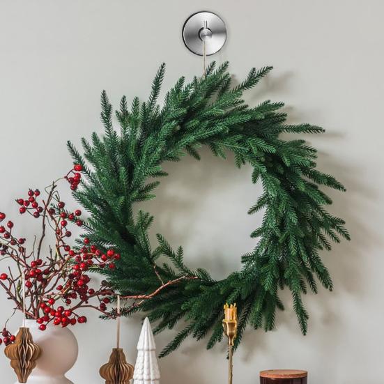 Yousheng 2 ks přísavkových háčků na dveře na věnce, sprchové, vodotěsné, dekorativní kruhový háček, bez vrtání, držák na ručníky na vchodové dveře, skleněná okna, koupelna