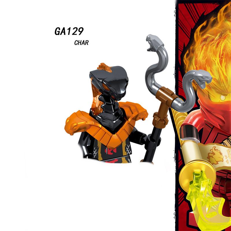 

MOC креативная одиночная продажа A001-008 GA123-130, серия фильмов, рождественские детские собранные подвижные строительные блоки, мини-игрушки