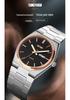 Skmei Men's Business Casual Quartz Watch, Stainless Steel, Double Calendar, Thin Design