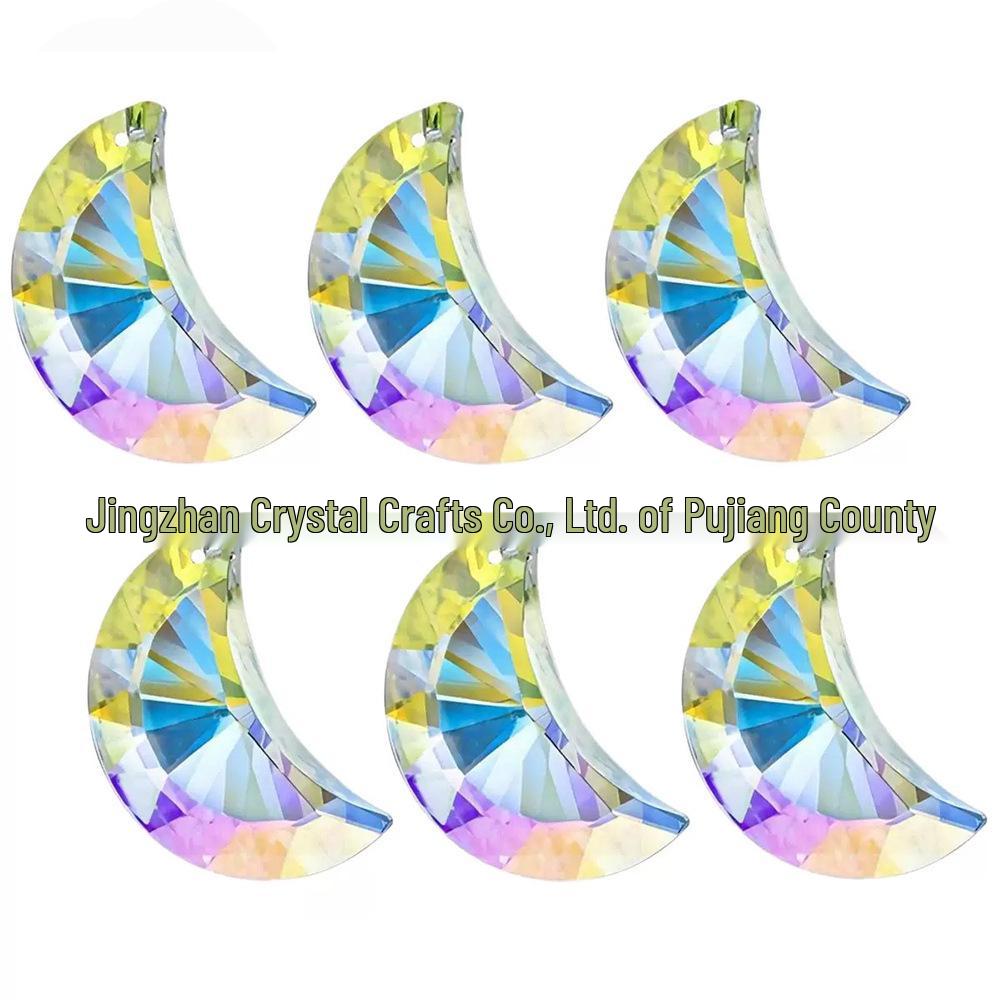 12 Constellations Moon & Pentagram Crystal Sun Catcher Pendant Set