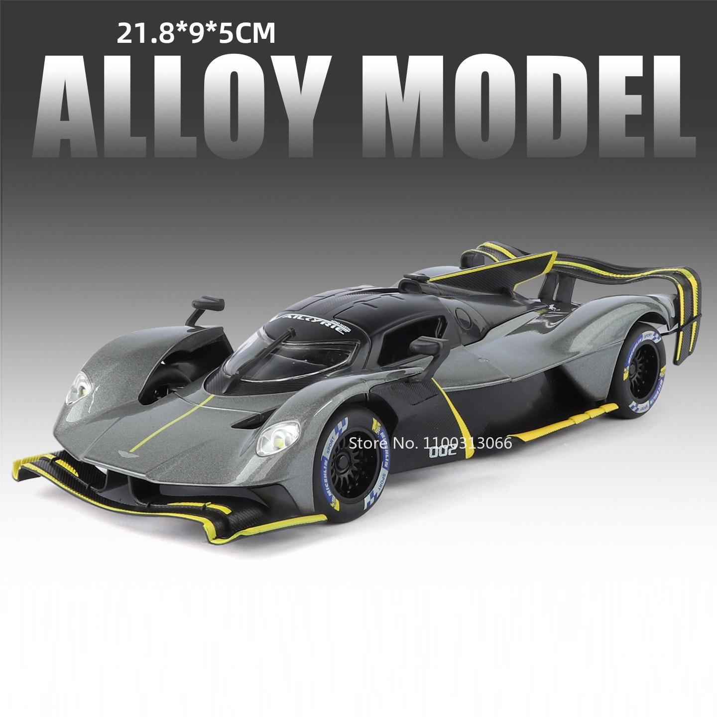 

1:24 Valkyrie Evija Alloy Cars Toys Diecast Models Doors Can Opened Rubber Tires Miniature Vehicle Model for Kids Collection Fun