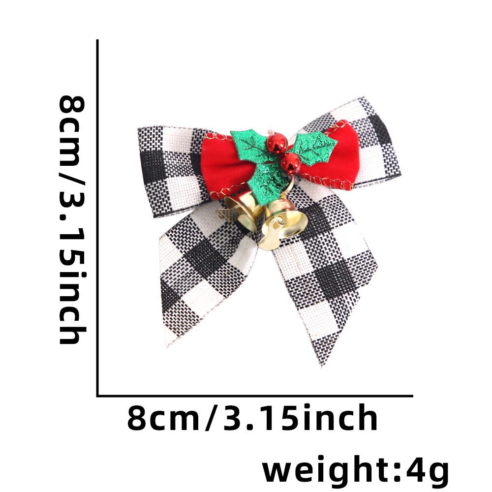 Mini Christmas Bow with Bells - Tree Ornament & Gift Box Decoration