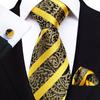 Rubber Fastener Pre-tied Necktie Striped Design Easy Neck Tie Zipper Necktie  Suits Matching