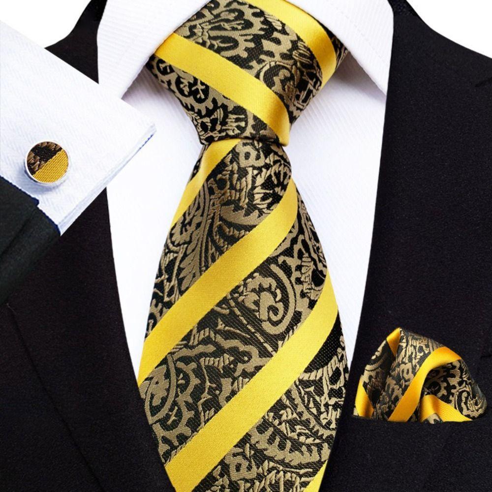 Rubber Fastener Pre-tied Necktie Striped Design Easy Neck Tie Zipper Necktie  Suits Matching
