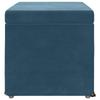 Stool Blue 61 x 41 x 40 cm Velvet and Engineered Wood