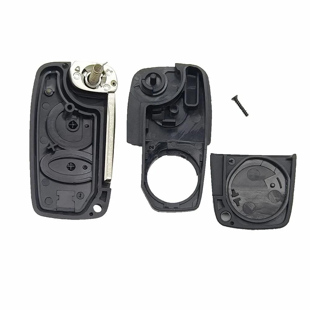 Cocolockey Folding Remote Key Housing For Alfa Romeo Spider Brera 166 Radio 2Button Flip Key Fob Case Car Key Shell Uncut Blade