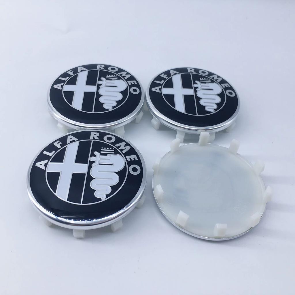Για Alfa Romeo Giulia Giulietta Stelvio 159 147 156 Καλύμματα Κέντρου Τροχών 58mm Premium Καλύμματα Κέντρου Τροχού Ανθεκτικά στις Γρατζουνιές Αξεσουάρ Αυτοκινήτου