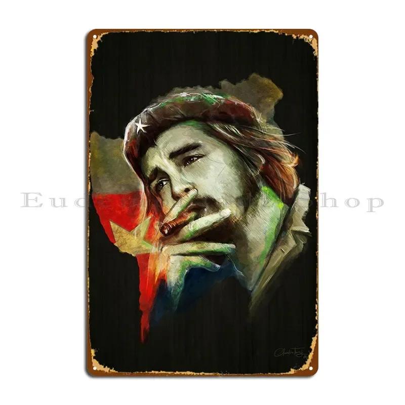 Che Guevara Metal Plaque Rusty Character Classic Bar Vintage Tin Sign Poster 20x30cm(7.8x11.8inch)