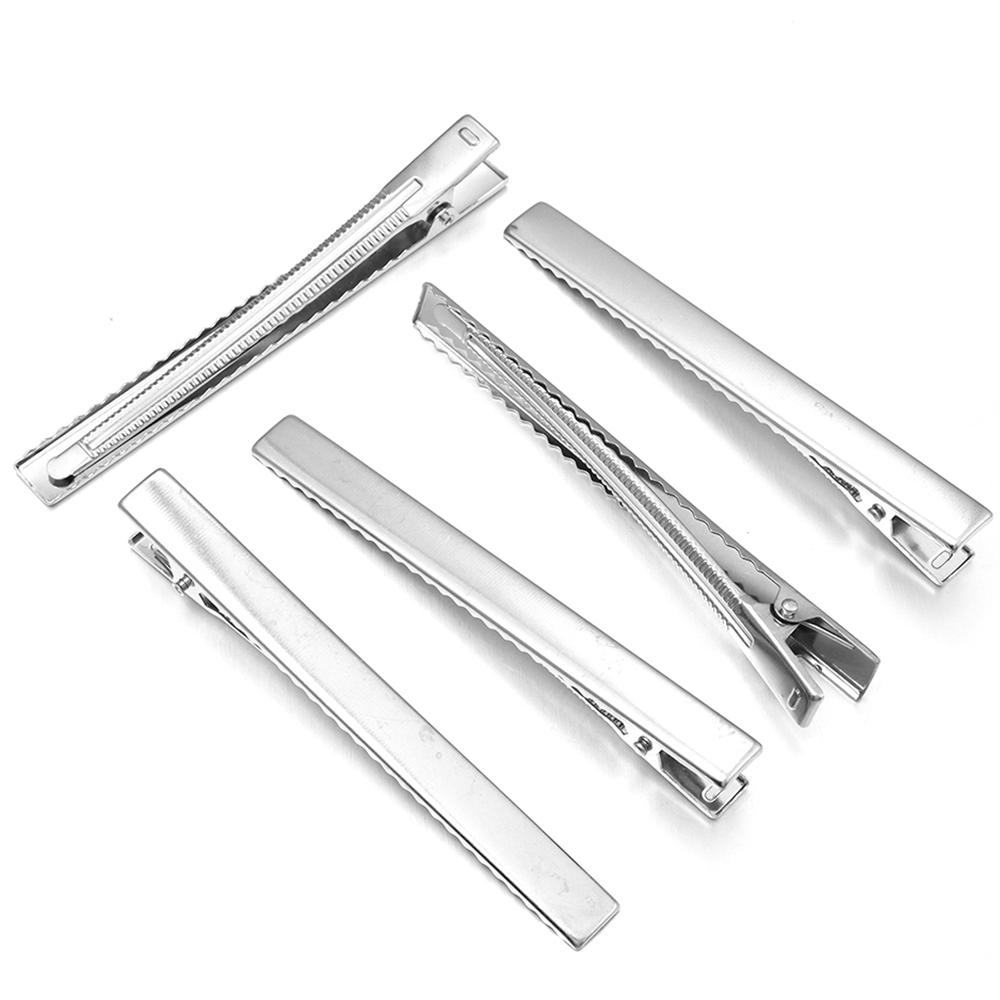 20-50 Piezas Pinzas de Cocodrilo Metálicas para el Cabello Pinzas Planas de Pato de Hierro Para Mujeres Niñas Joyería DIY Pinzas para el Cabello Adorno Accesorios para el Cabello