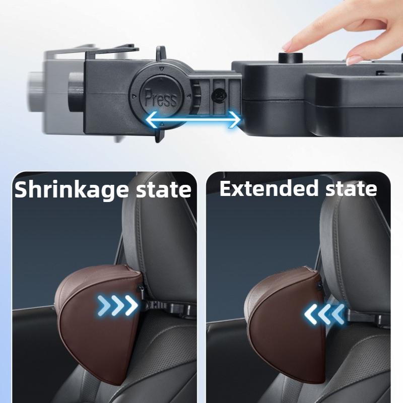 New 5D Car Universal Adjustment Mechanical Headrest Universal Memory Cotton Neck Pillow Automotive Interior Supplies