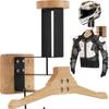 Wall-mounted Wooden Hat Rack On The Wall Motorcycle Helmets Display Rack Stand Wooden Helmet Holder