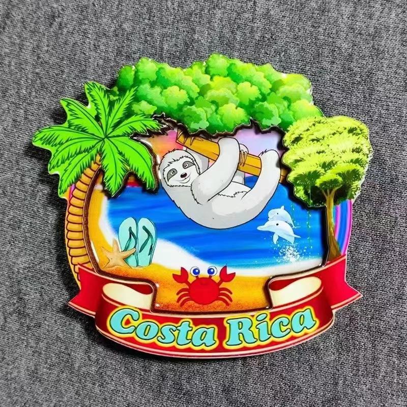Wooden Fridge Magnets for Refrigerator Decor America India Thailand Australia Italy Netherlands Mexico Vantage Magnet Souvenir