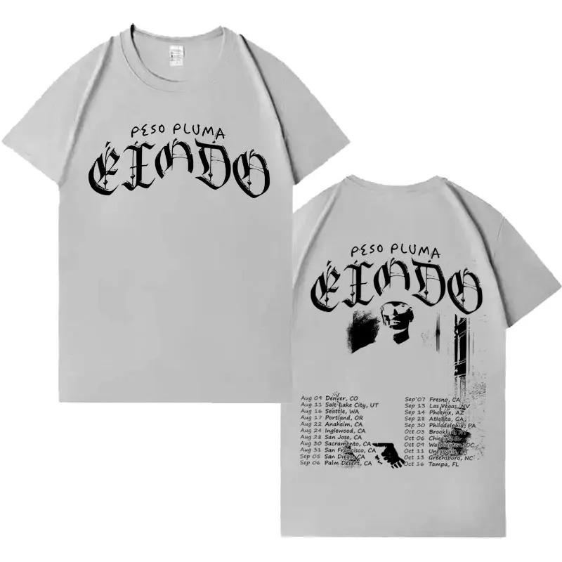 Rapper Peso Pluma Gothic Hip Hop Harajuku Graphic TShirts  Mens Oversized Aesthetic Hipster Casual Cotton Short Sleeves
