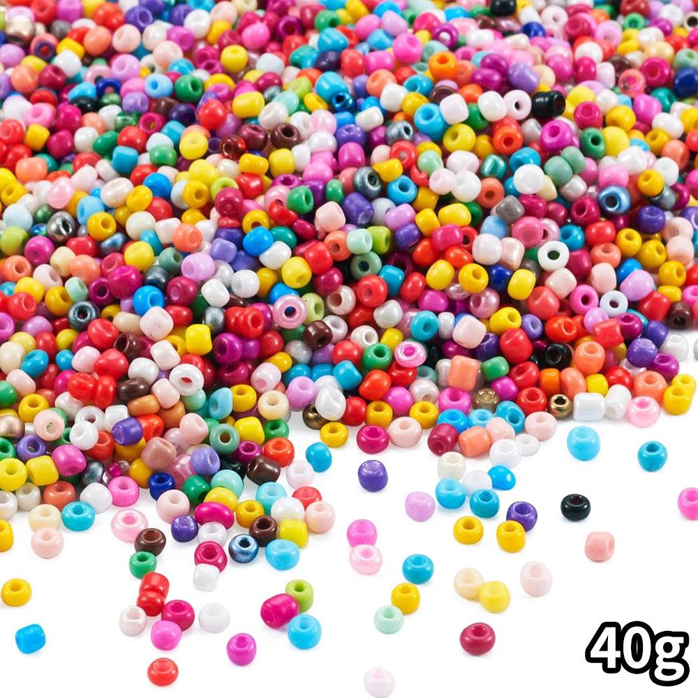 20/40/60 g Acryl-Rocailles-Perlen, Regenbogen-Pony-Intervallperlen, Mini-Armbandperlen, gemischte Farben, Halskette, Telefongurt, Ohrringe, Schmuckherstellung