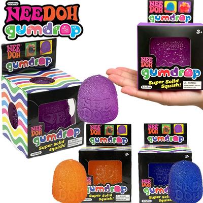 Needoh Gumdrop Venting Toy Multicolor Maltose Slow Rebound Squish Anxiety Relief Autism Adhd Focus Training Toy For Adults Gift