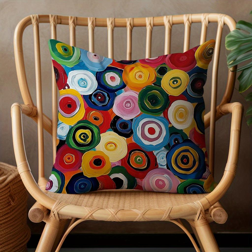 4Pcs Retro Ethnic Style Pillowcase, Mandala Mysterious Pattern, Bedroom And Living Room Home Decoration, Photo Background Props
