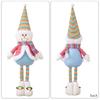 Expandable Standing Dolls Santa/Snowman Toy with Extendable Legs Festival Home Decoration Christmas Party Supplies