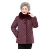 Mom's Winter Wool Coat for Middle-aged & Elderly: Thick Velvet Wool Top for Autumn/Winter, Grandma's Warm Outfit