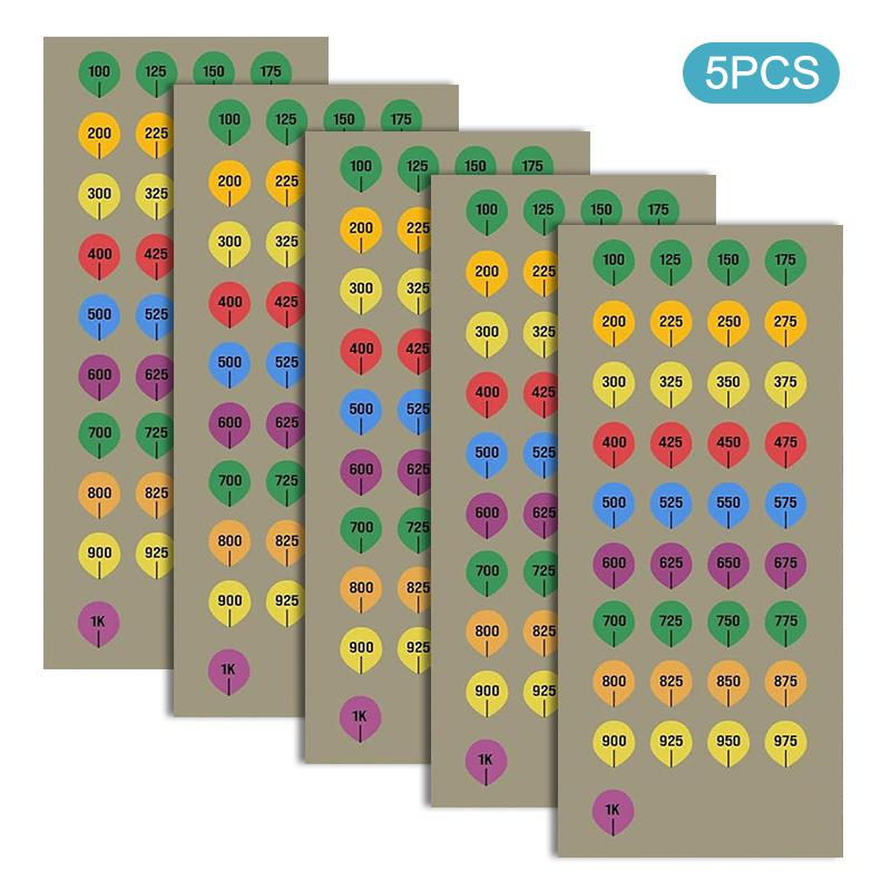 

5Sheets Rifle Scope Turret Stickers, Rifle Scope Turret Tags For Long Range Shooting Hunting, Fit Most Scope Caps