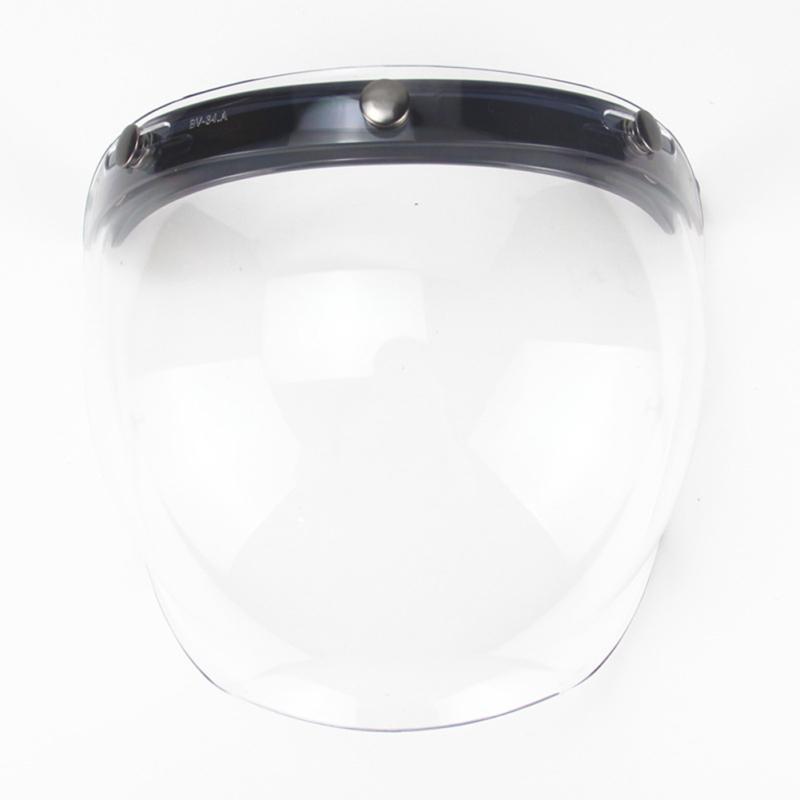 Motorcycle Helmet Lens 3-button Retro Lens With Frame Bubble Shield Motorcycle Helmets Accessoriess