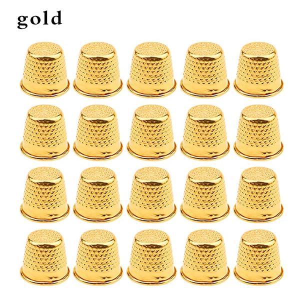 20PCS Metal Sewing Thimbles Finger Thimble Protector Shield Pin Needles Partner DIY Embroidery Handmade Sewing Accessories