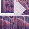 2pcs, 2D FLAT PRINTING Curtains (Without Rod) Pink Paradise Christmas Festival Creative Curtains Versatile Fabric Curtains
