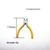 5" Mini Pliers for DIY Jewelry, Multi-Function Wire Cutters, Angled Top Cutting Pliers
