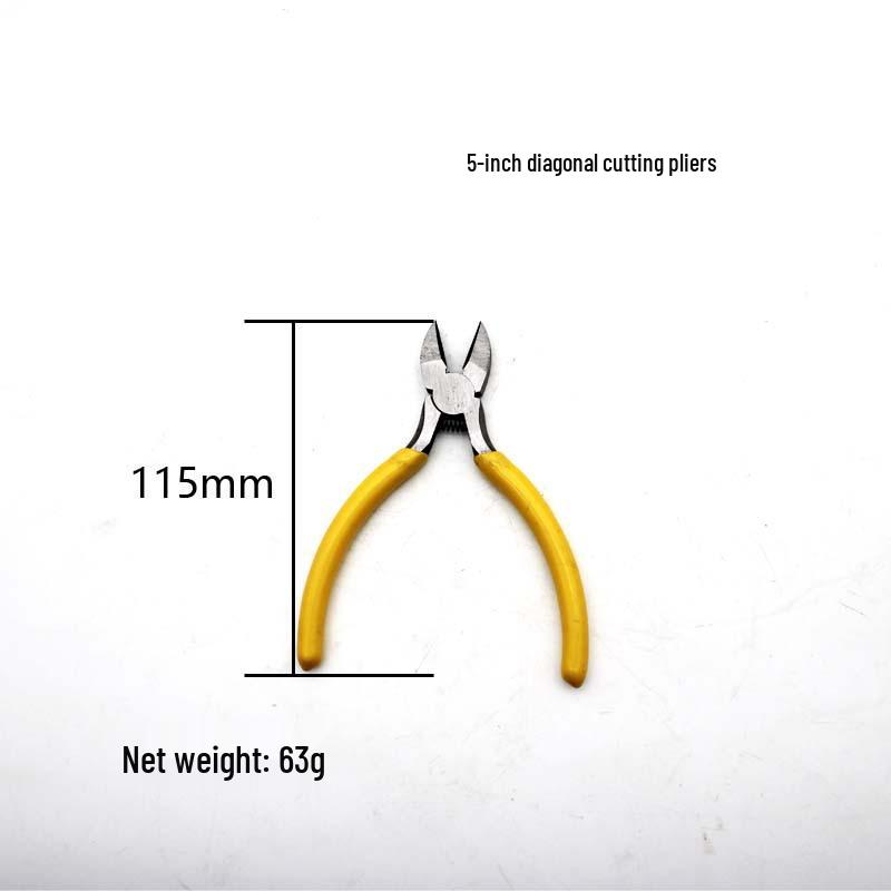 5 Mini Pliers for DIY Jewelry, Multi-Function Wire Cutters, Angled Top Cutting Pliers