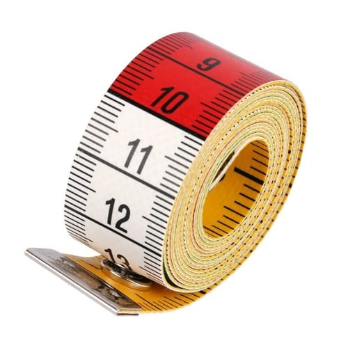 Tailor's Tape Measure, Free Curved Ruler, Dressmaking Measuring Tape, 150cm/60 Inch Chest Fabric Tape Measure with Snaps, Double-Sided Gradient, Cute
